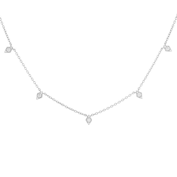 FX0250 925 Sterling Silver Beaded Choker Necklace