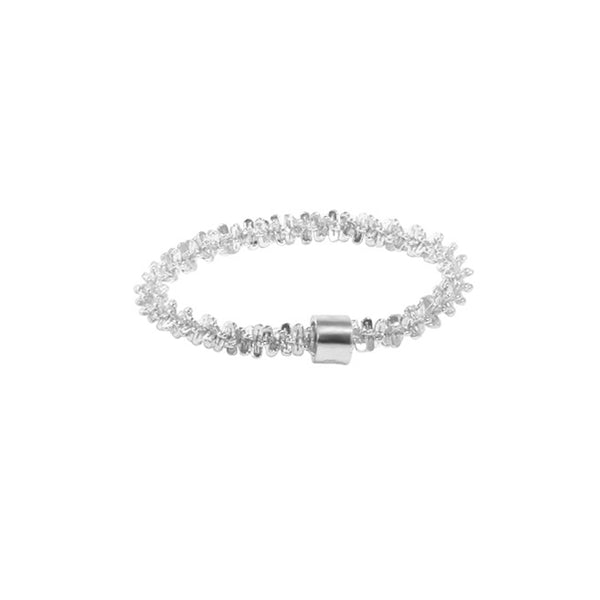 RHJ1029 925 Sterling Silver Sparkle Chain Ring