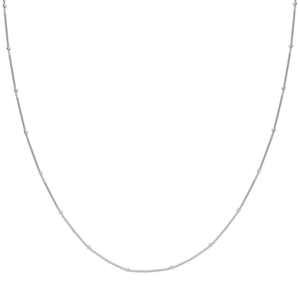 FX0016 925 Sterling Silver Simple Style Choker Necklace