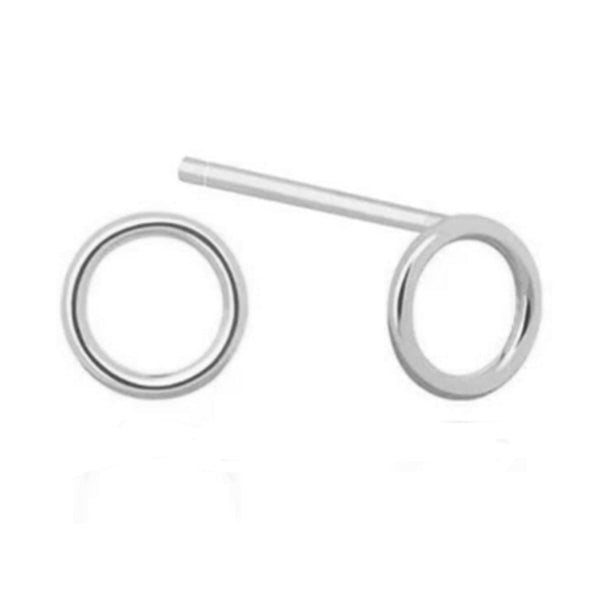 FE0209 925 Sterling Silver Basic Small Halo Earrings