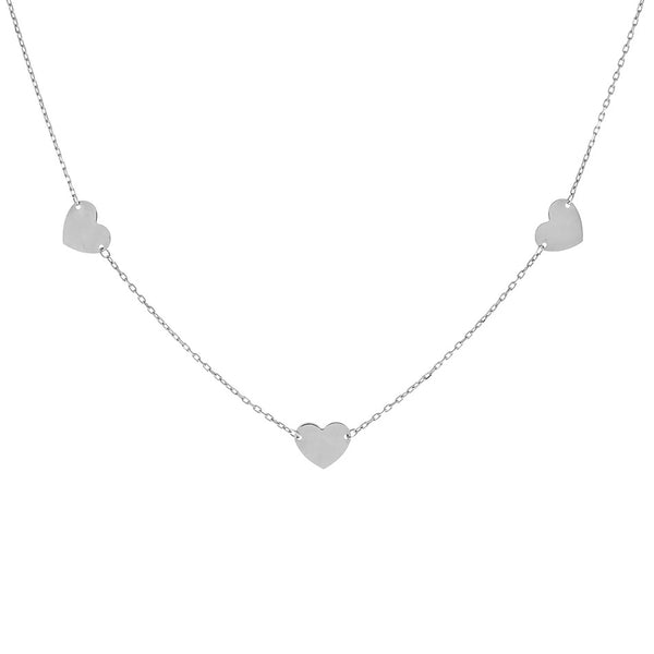FX0241 925 Sterling Silver Heart Necklace