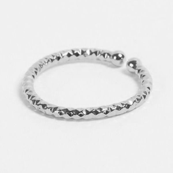 FJ0129 925 Sterling Silver Eternity Simple Ring