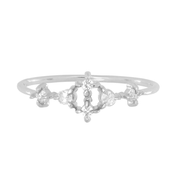 FJ0707 925 Sterling Silver Cubic Zirconia Ring