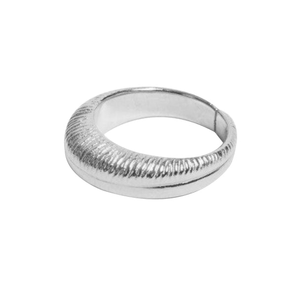 FJ0526 925 Sterling Silver Simple Engagement Ring