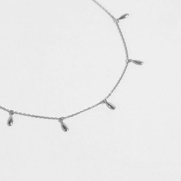 FX0148 925 Sterling Silver Beaded Necklace