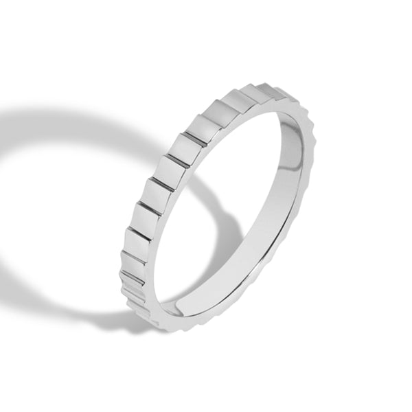 FJ0299 925 Sterling Silver High Polish Wave Ring