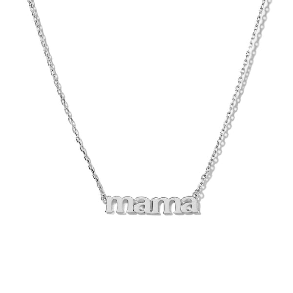 FX0392 925 Sterling Silver Mama Letter Necklace