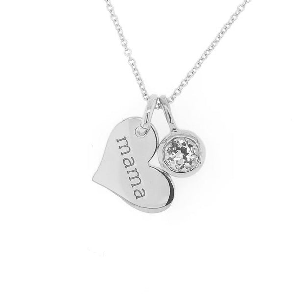 FX0483 925 Sterling Silver Heart Shape Pendant Necklace