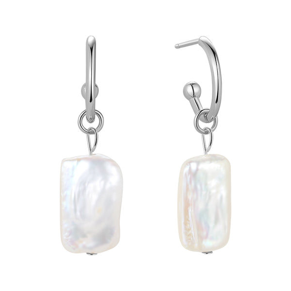 FE1695 925 Sterling Silver Freshwater Pearl Earring