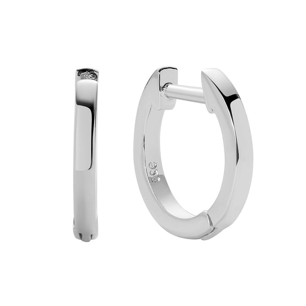 FE0686 925 Sterling Silver Circle Hoop Earrings