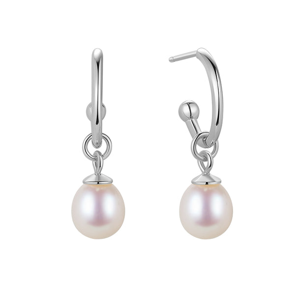 FE1694 925 Sterling Silver Freshwater Pearl Earring