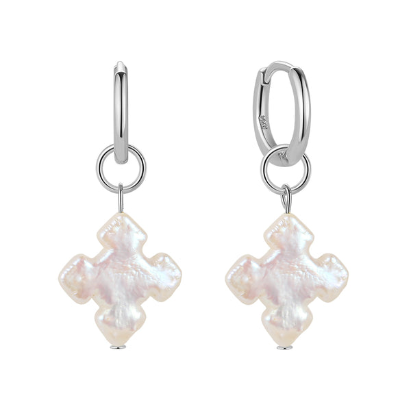 FE1698 925 Sterling Silver Freshwater Pearl Earring