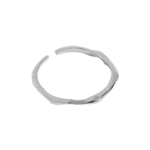 S925 RHJ1009 Irregular Women Open Ring