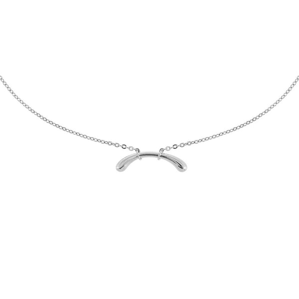FX0234 925 Sterling Silver Irregular Shape Necklace