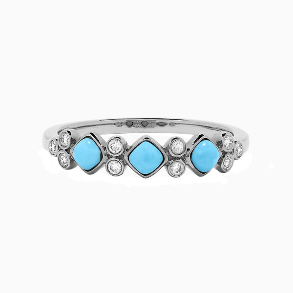 FJ0711 CZ Turquoise Ring