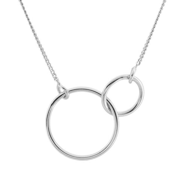 FX0407 925 Sterling Silver Connection Circle Necklace