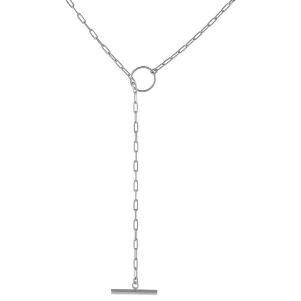 FX0378 925 Sterling Silver Unique Drop Necklace