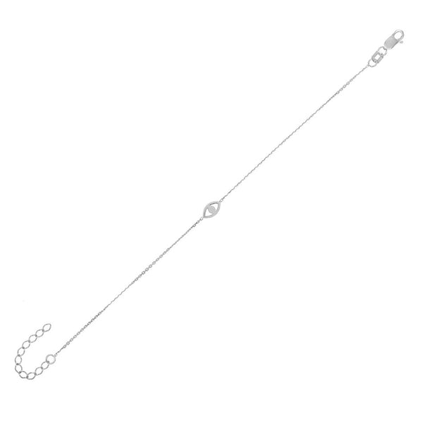 FS0075 925 Sterling Silver Blue Eye Bracelet