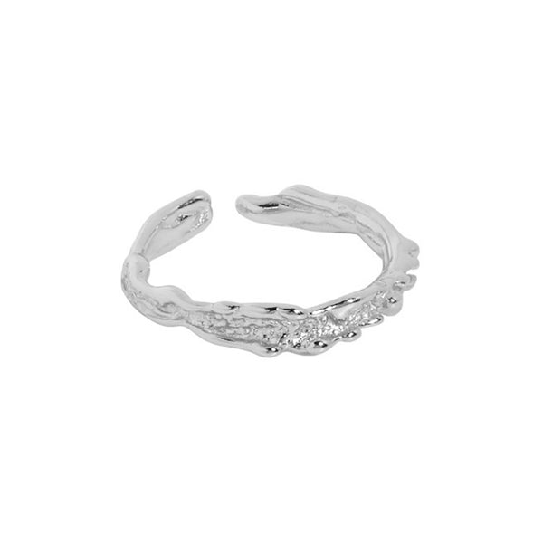 S925 RHJ1016 Texture Adjustable Ring
