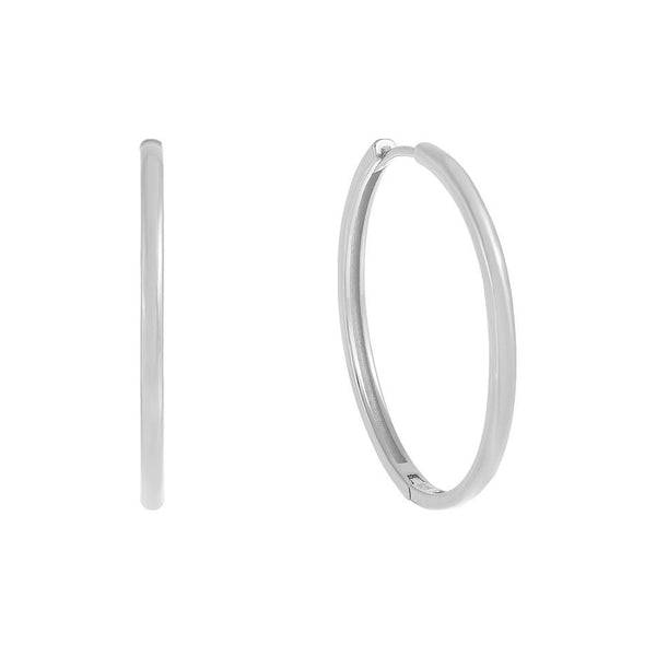 FE1770 925 Sterling Silver Women Hoop Earring