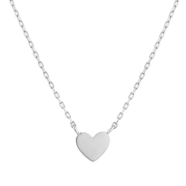 FX0919 925 Sterling Silver Trendy Heart Pendant Necklaces