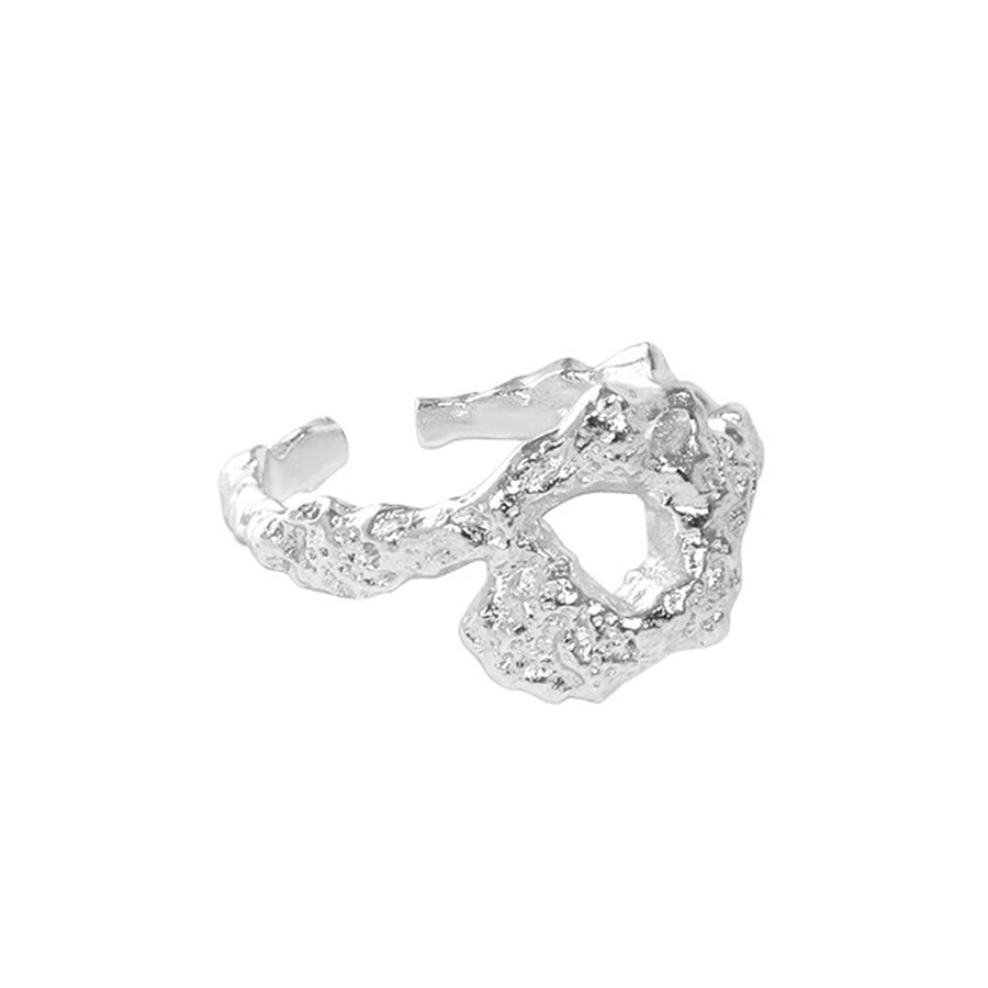 RHJ1058 925 Sterling Silver Irregular Texture Ring