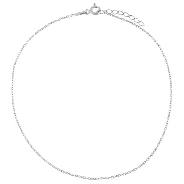 FA0011 925 Sterling Silver Chain Anklet