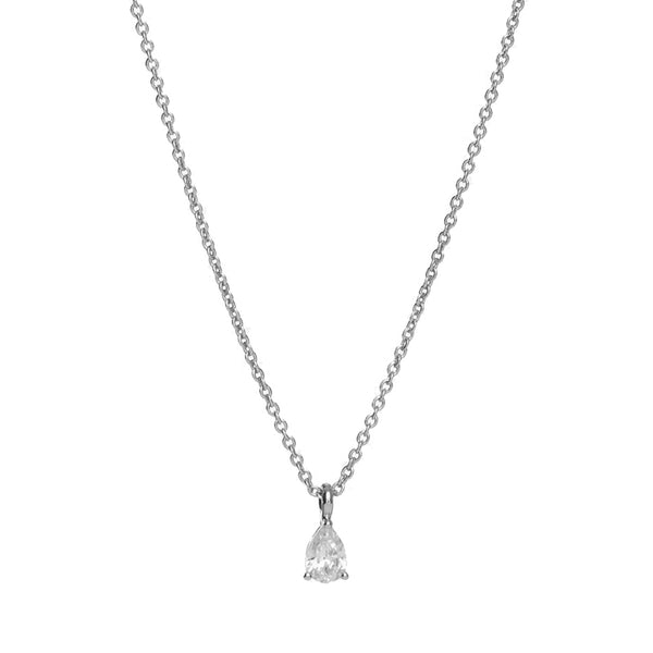 FX0700 925 Sterling Silver Cubic Zirconia Necklace