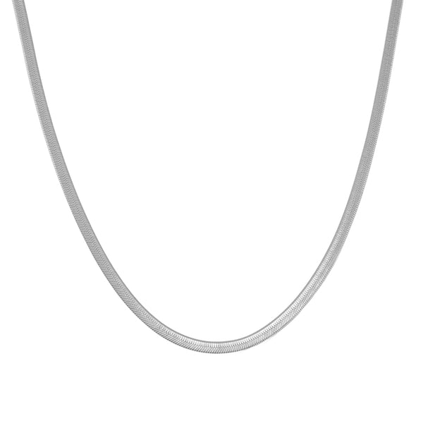FX0895 925 Sterling Silver Bold Herringbone Chain Necklaces