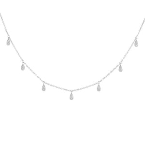 FX0196 925 Sterling Silver Beaded Necklace