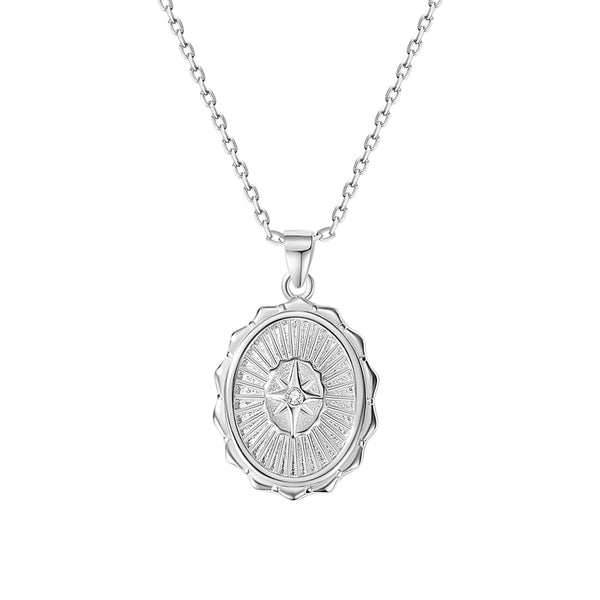 FX0844 925 Sterling Silver Starburst Pendant For Necklaces Making
