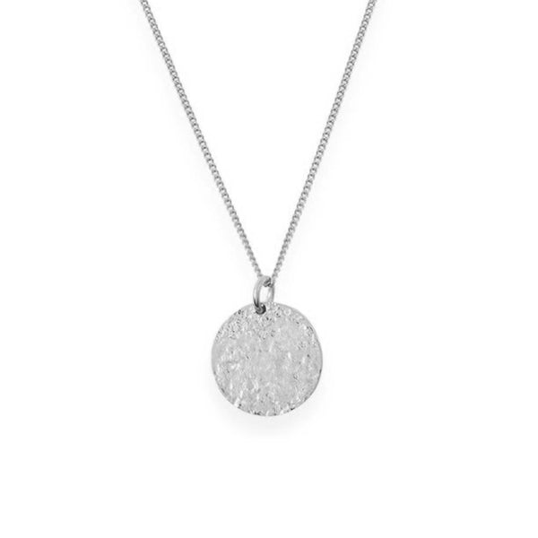 FX0332 925 Sterling Silver Gold Vermeil Coin Necklace