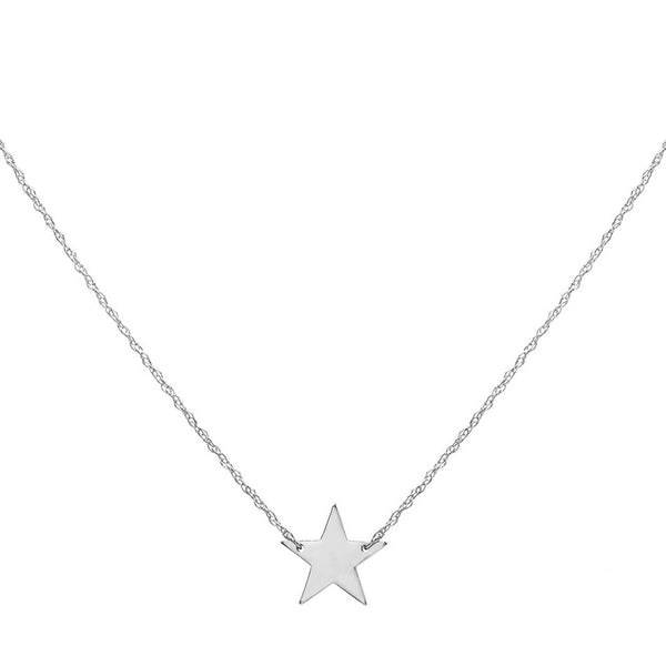FX0185 925 Sterling Silver Star Necklace