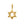 VFD0264 18K Gold Hexagram Necklace Charm Pendant