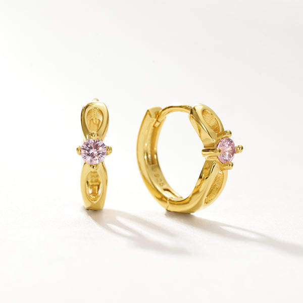 VFE0287 Birthstone Hoop Earrings