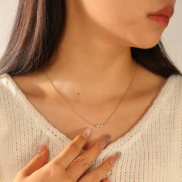 VFX0134 Quartet Shell Pearl Women Necklace