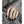RHJ1175 925 Sterling Silver Irregular Textured Epoxy Open Ring
