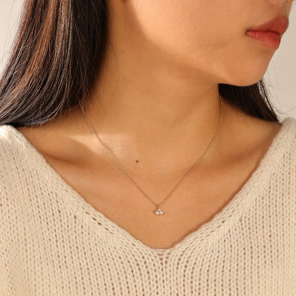 VFX0137 Trio Shell Pearl Necklace