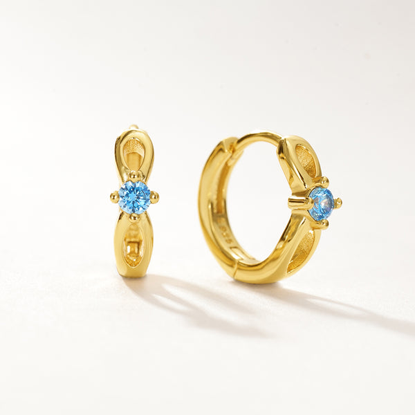 VFE0287 Birthstone Hoop Earrings