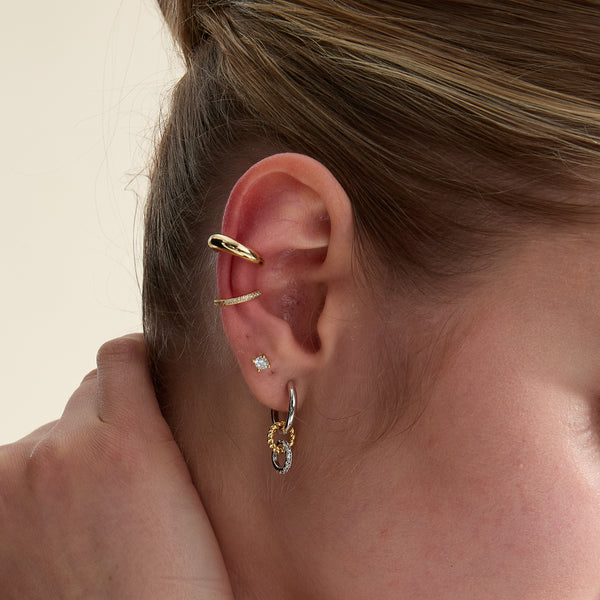 BVFE1256 Smooth-finish clip-on earrings