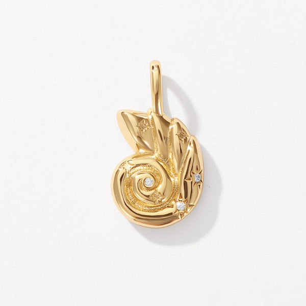 VFD0810 CZ Conch Pendant Charm