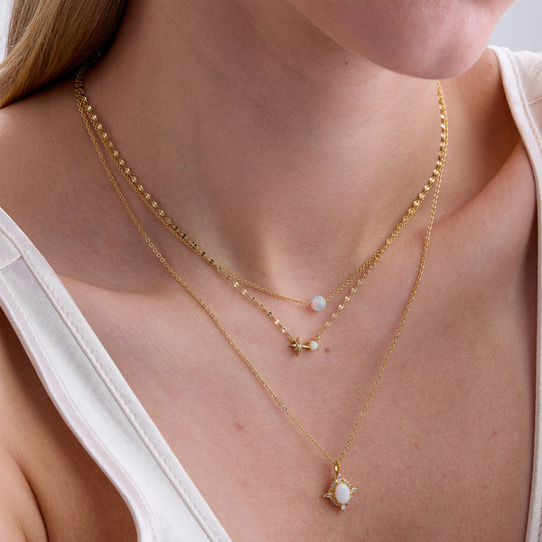 VFE0382 & VFX0381 Ball Opal Jewelry Set
