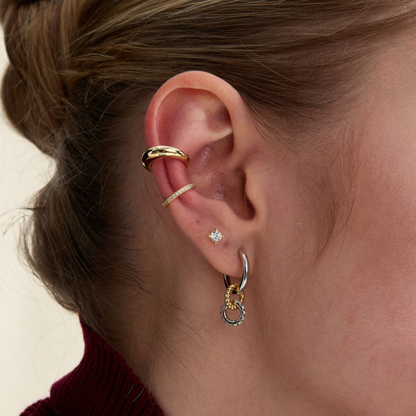 BVFE1256 Smooth-finish clip-on earrings