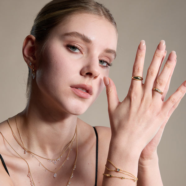 VFE1083 Cluster Drop Earrings