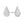 VFE0800 Teardrop-Shaped Fully Paved Stud Earrings
