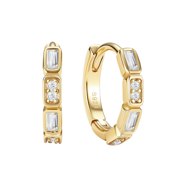 VFE1033 Cubic Zirconia Hoop Earrings