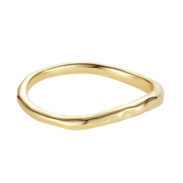 VFJ0842 Organic Wave Stacking Ring Set