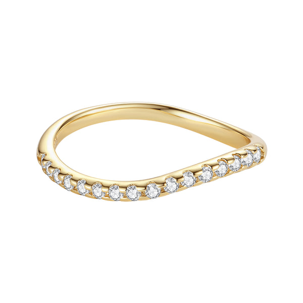 VFJ0842 Organic Wave Stacking Ring Set