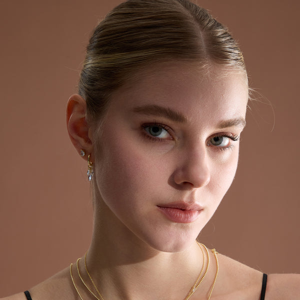 VFE1083 Cluster Drop Earrings