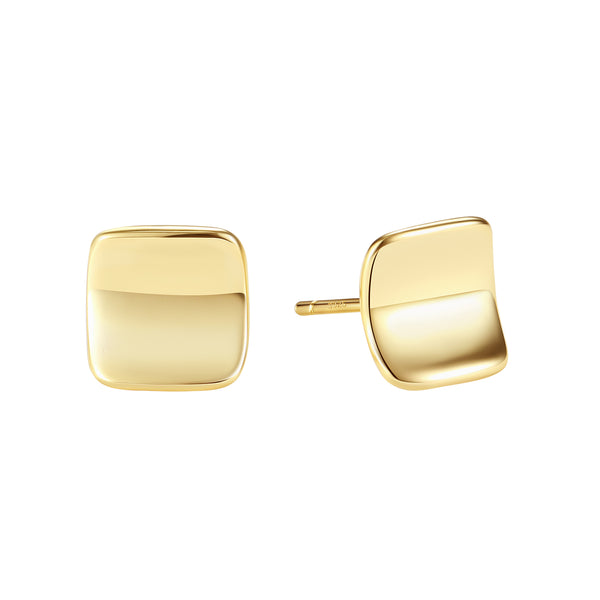 BVFE0798 Concave Stud Earrings